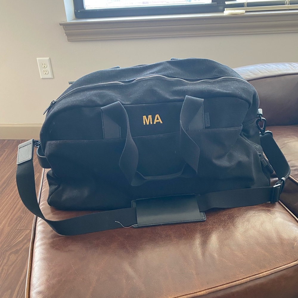Away Weekender Black Canvas Bag